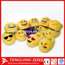 Factory custom adult kids plush emoji slipper
